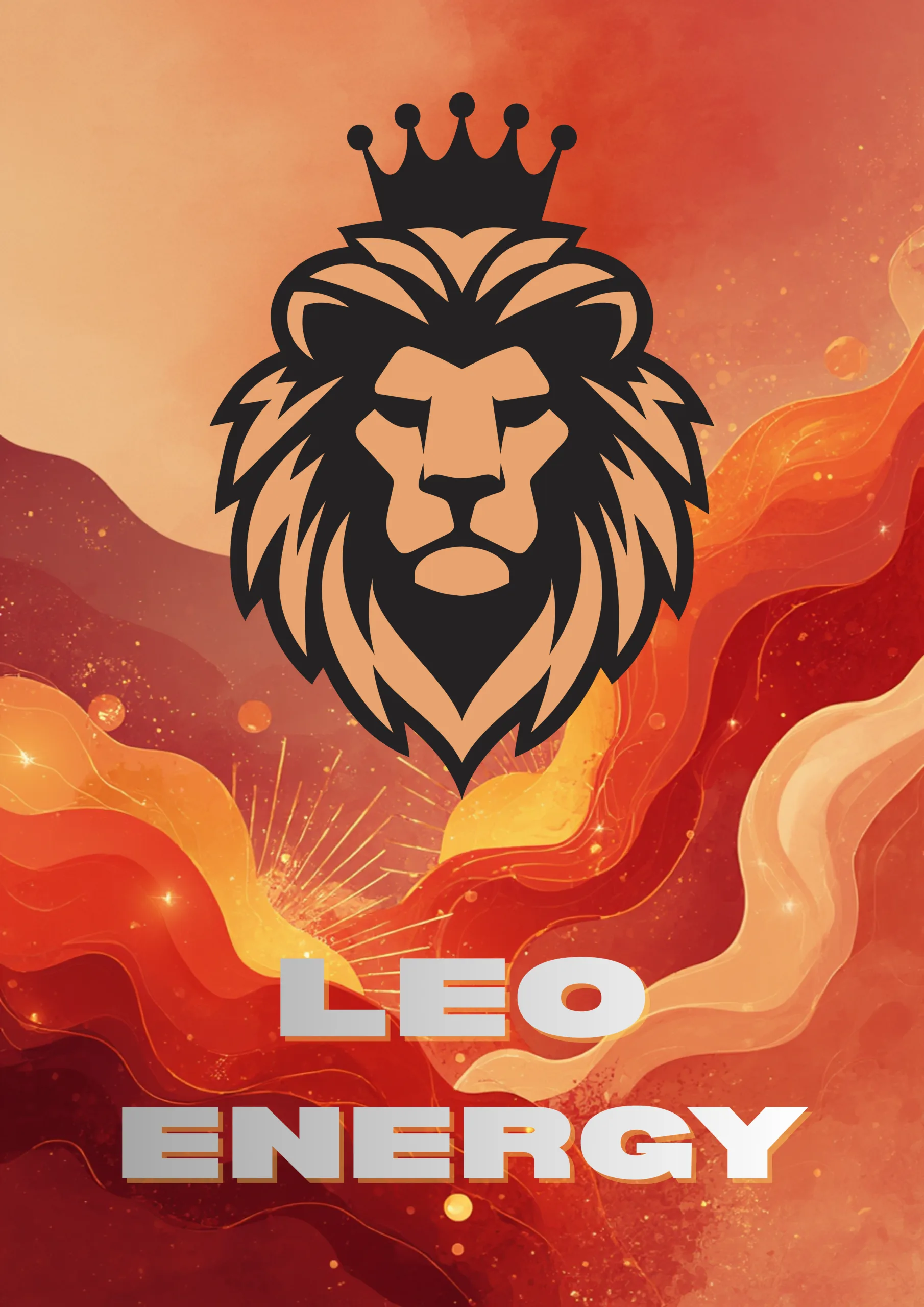 Leo Energy – зодиакален постер за Лъв