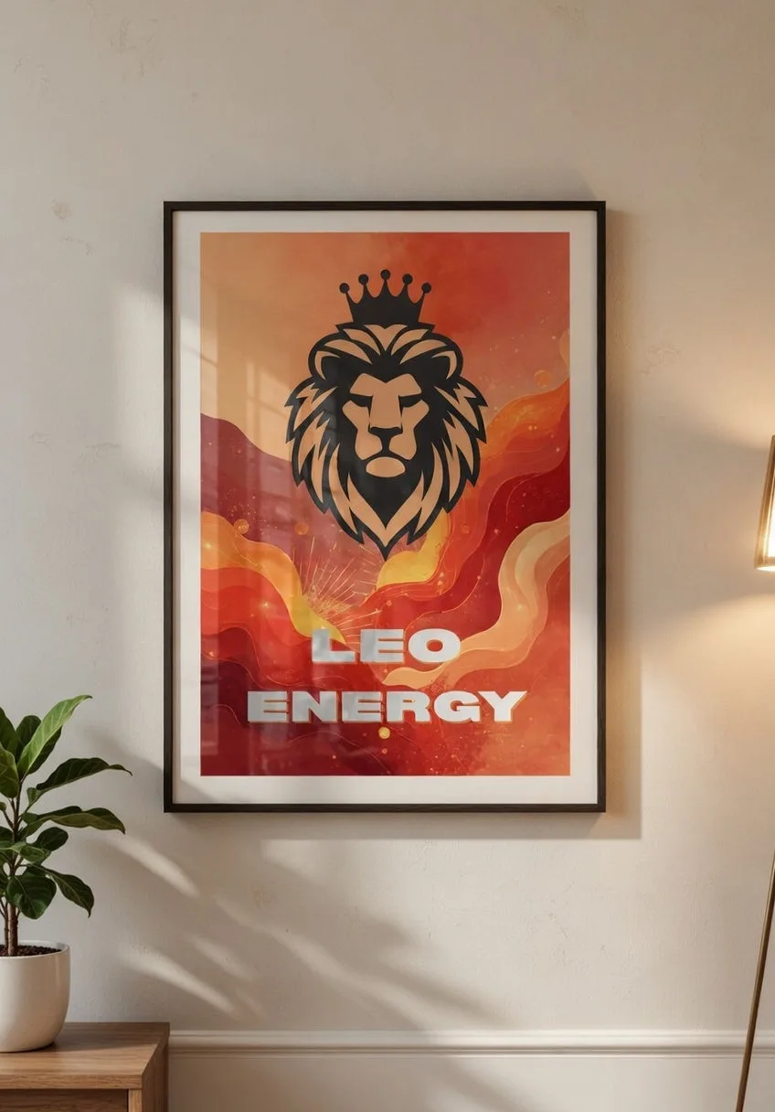 Leo Energy – пример за постер за Лъв в интериор