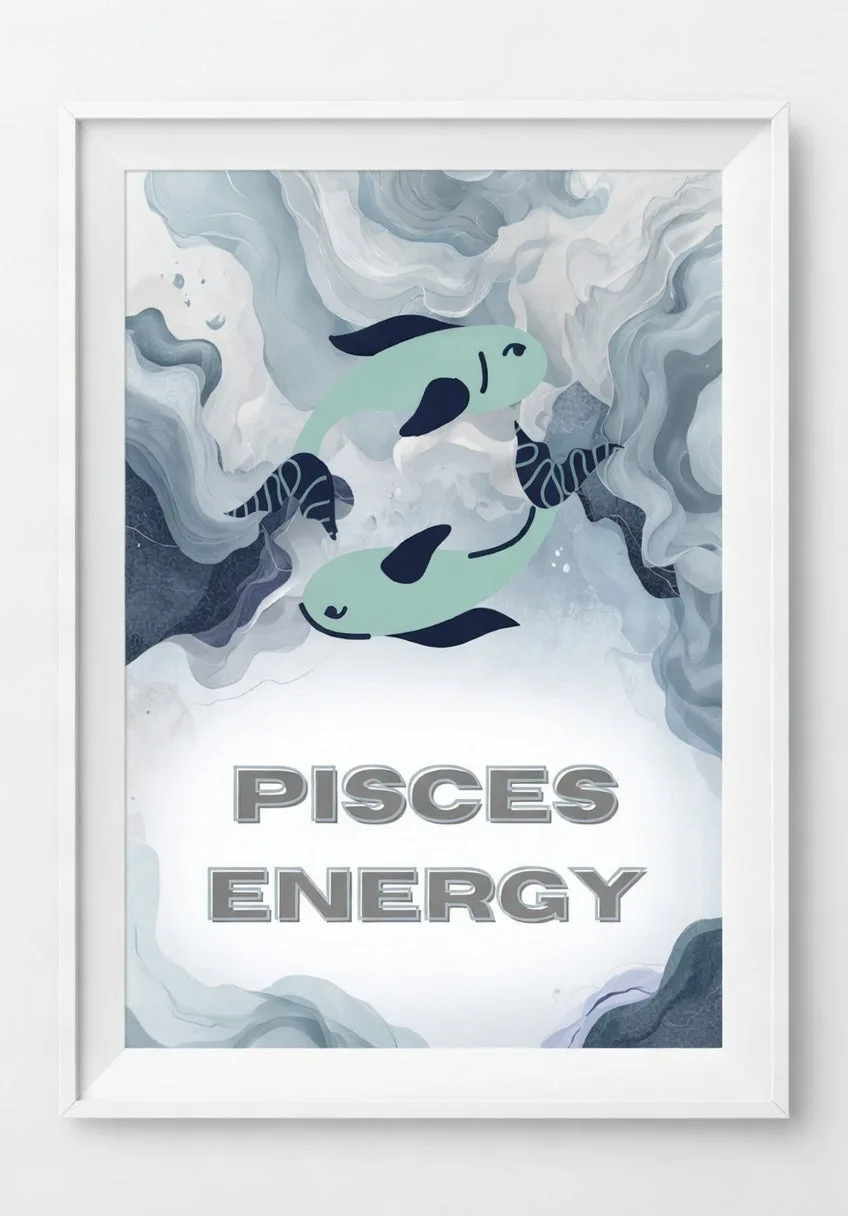 Pisces Energy – пример за постер за Риби в интериор