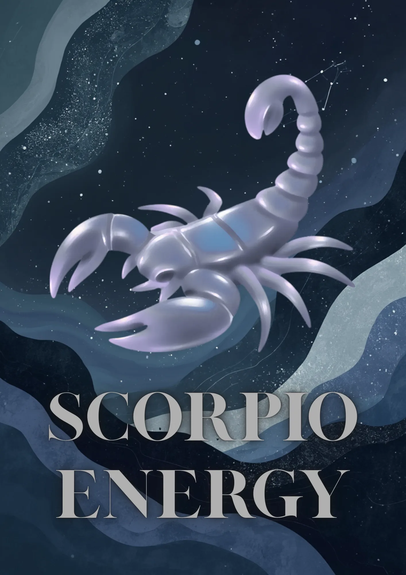 Scorpio Energy – зодиакален постер за Скорпион